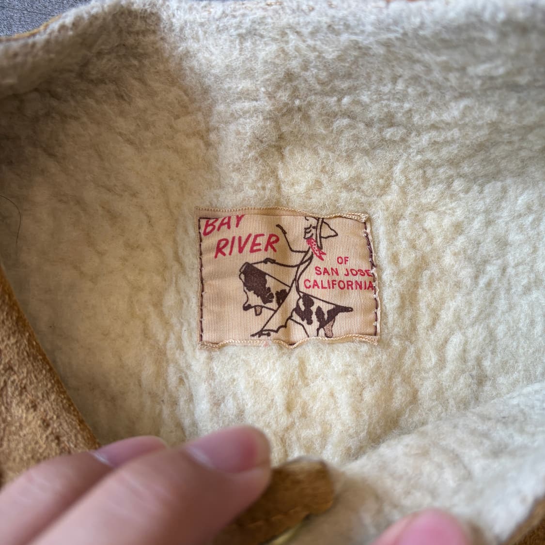 50-60년대 생산 빈티지 스웨이드 조끼 자켓 상품이미지5