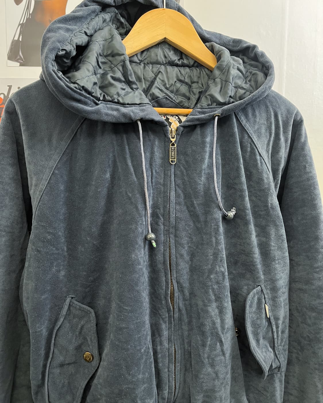올드 빈티지 벨벳 후드 자켓 상품이미지6
