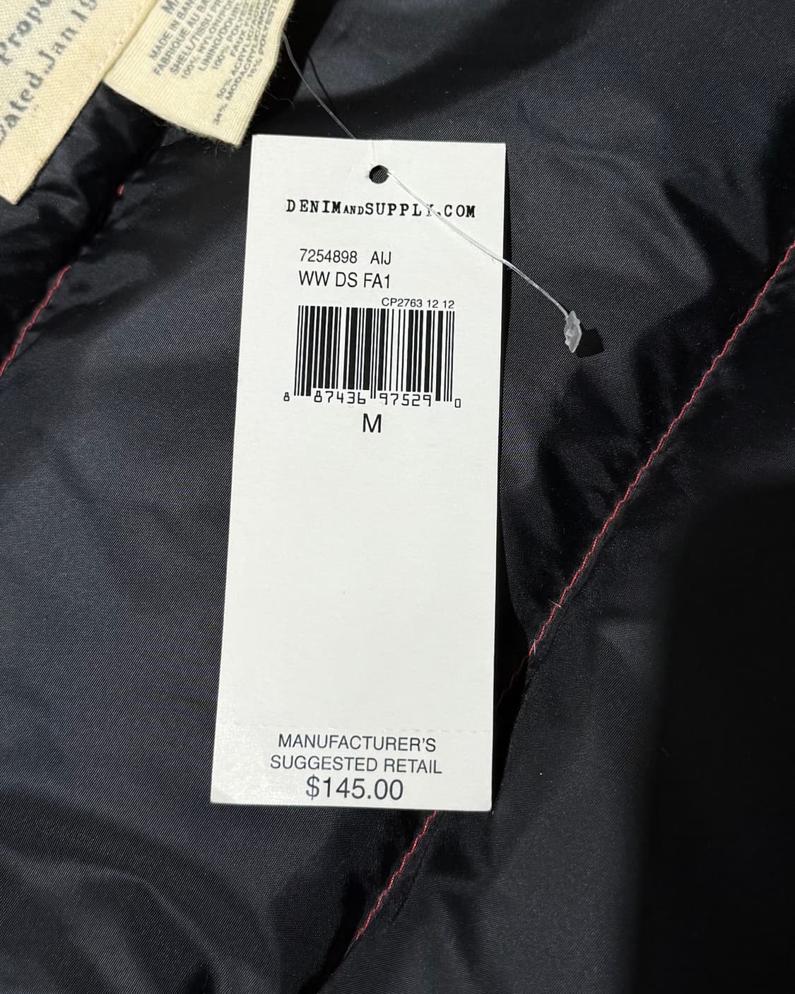 데님 앤 서플라이 레드 레오타드 퍼카라 패딩 베스트 상품이미지8