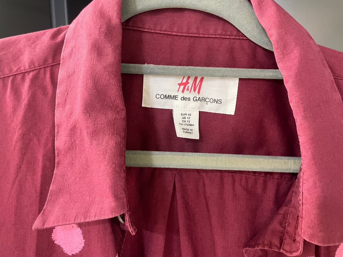 꼼데가르송 & H&M 콜라보 도트셔츠 (M) 상품이미지2
