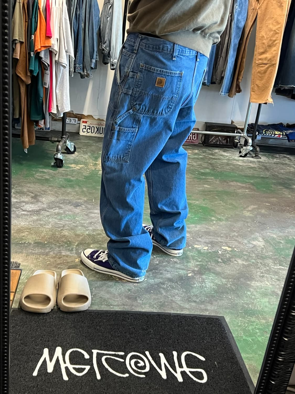 10's [36x30] 칼하트 더블니 데님 워크팬츠 미제 원단 상품이미지4