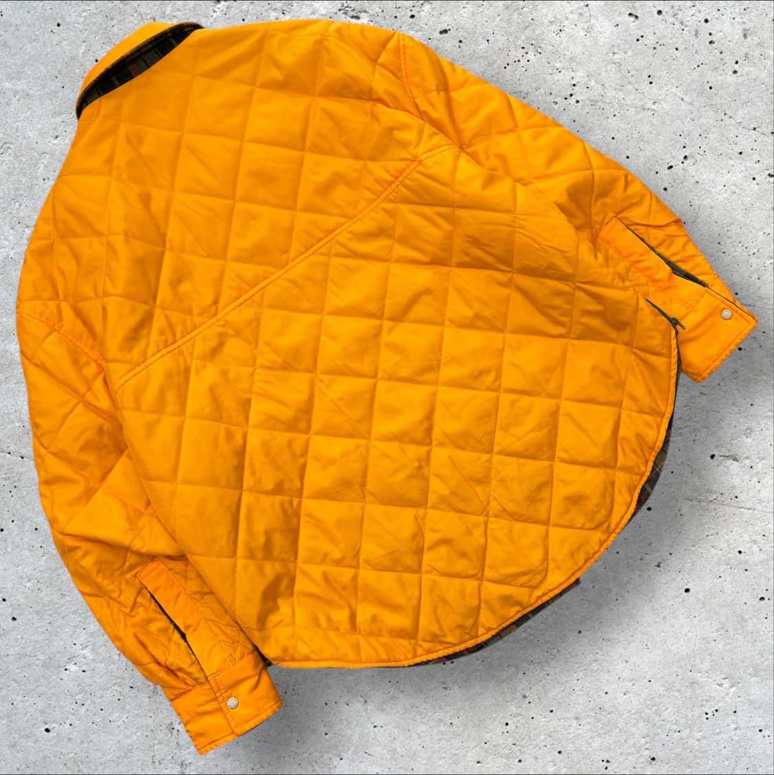 [M] 컨버스 리버시블 퀼팅 자켓 옐로우 체크 C436 상품이미지3