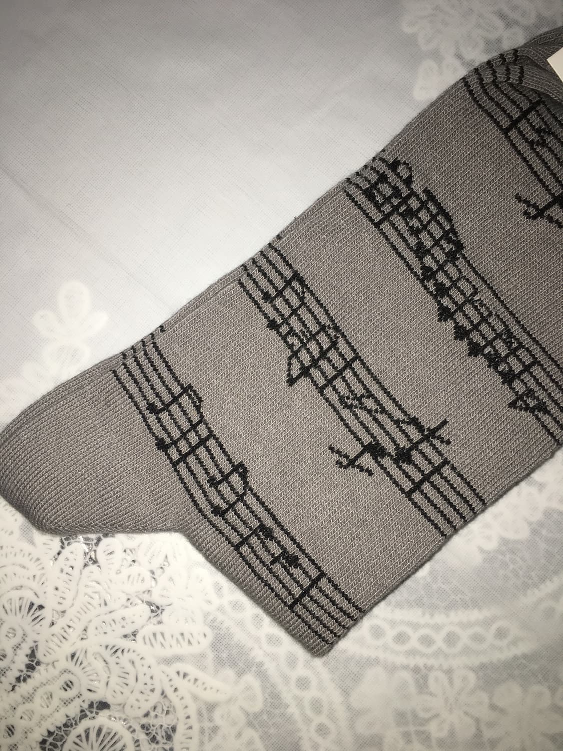 Viburnum shop 악보 양말 그레이 새거 상품이미지3