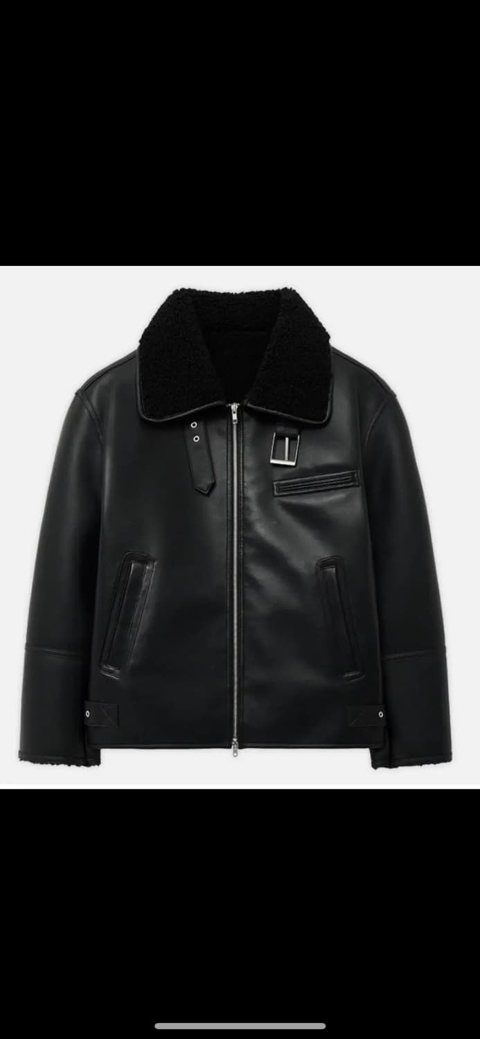 (L) 오정규 드로우핏 미니멀 무스탕 자켓 상품이미지1