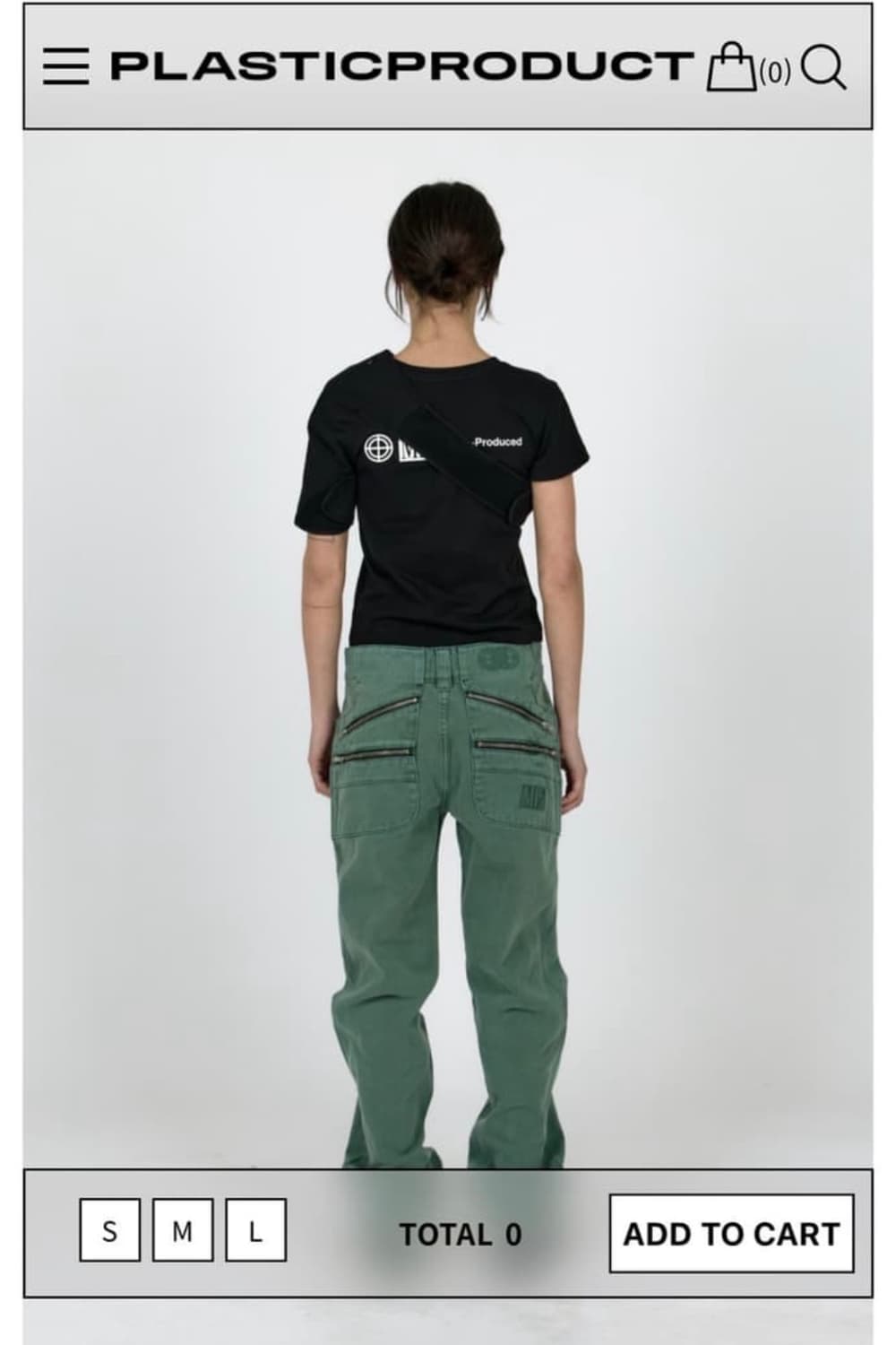 플라스틱 프로덕트 split pocket 바지 급처 상품이미지1