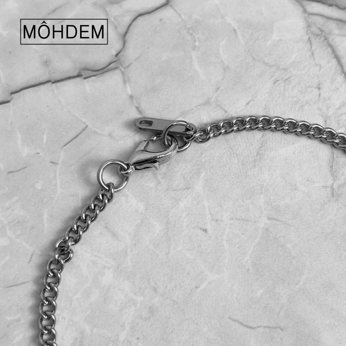 [Unisex] 크로스3 실버 크롬 체인팔찌 상품이미지7