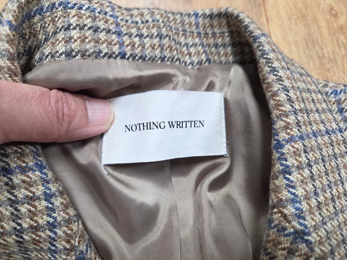 낫띵리튼(NOTHING WRITTEN) 체크 울자켓 프리사이즈 상품이미지9