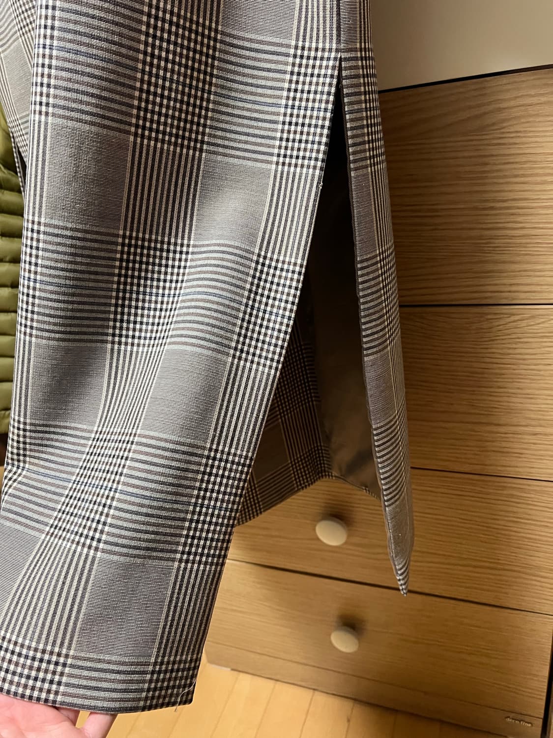 이든메이드 체크 롱 코트 상품이미지7