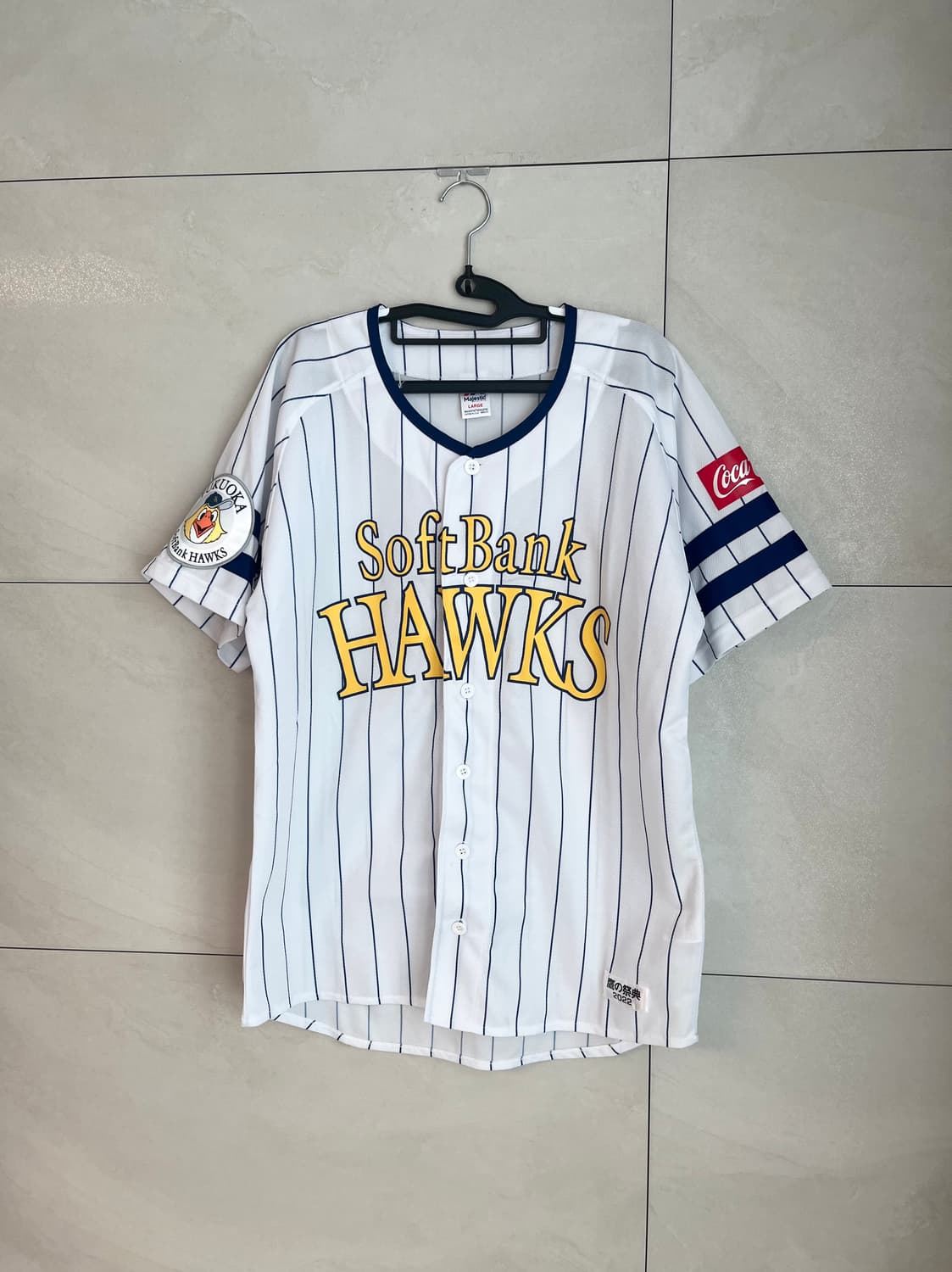 마제스틱 후쿠오카 소프트뱅크 호크스 홈 유니폼 [L] 상품이미지3