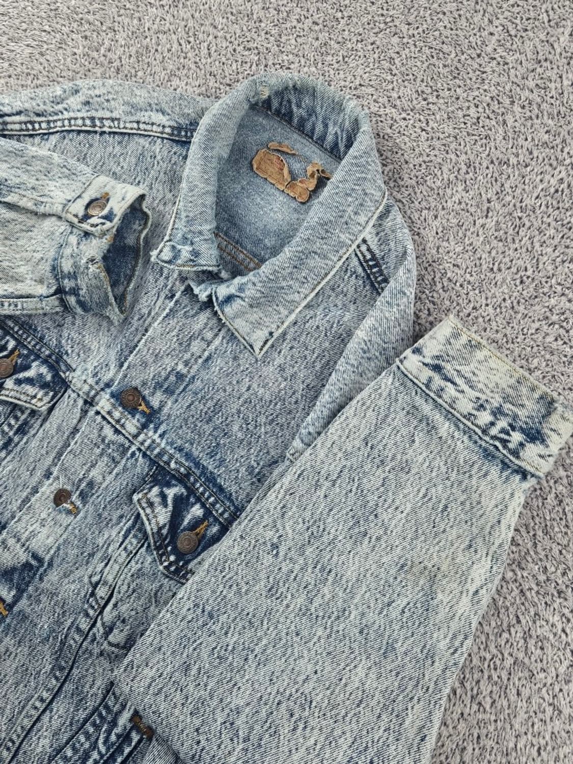 90's USA 리바이스 스톤워싱 데님 트러커 자켓 ( L )/ 9247 상품이미지7