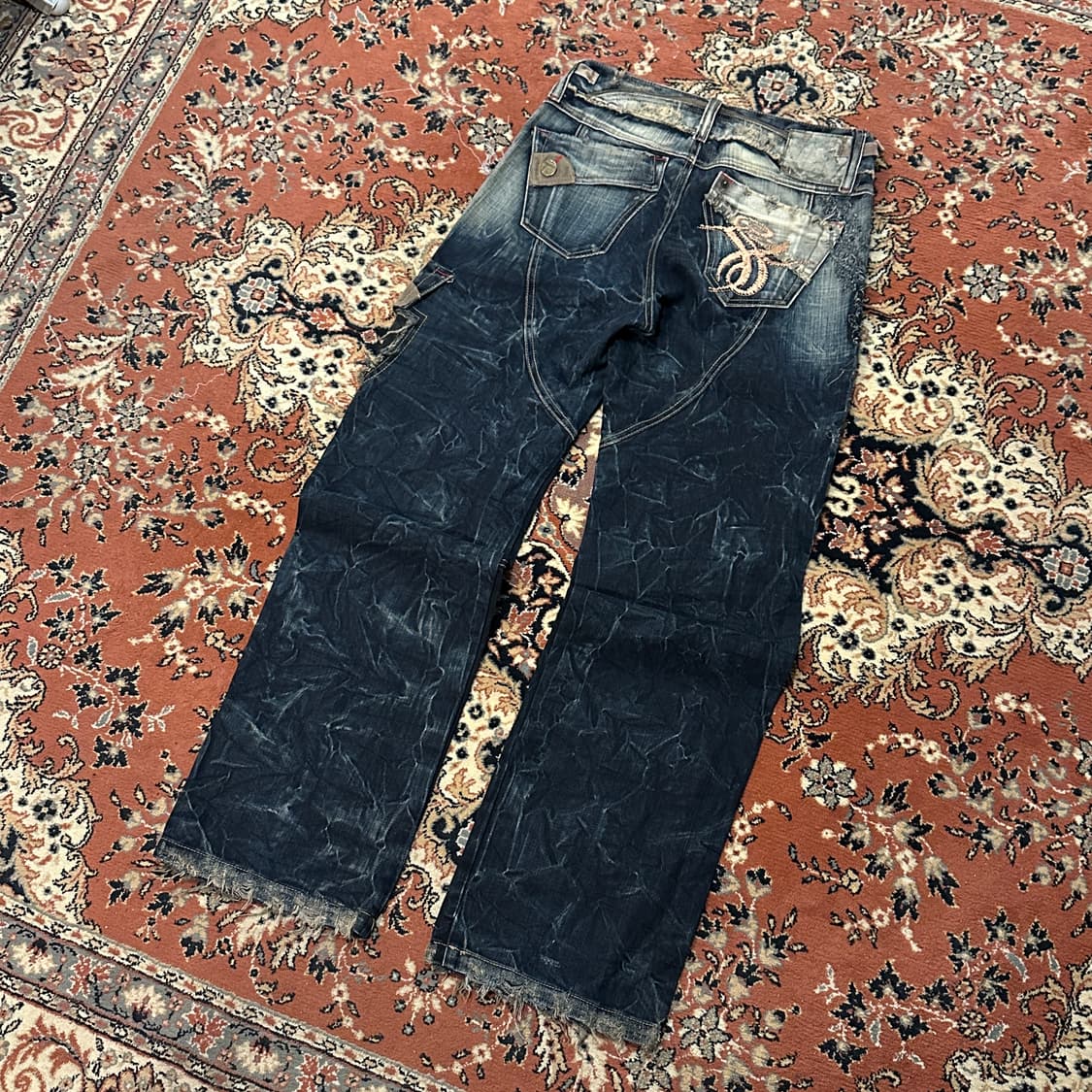 Tankus 오리엔탈 자수 데님 팬츠 (29) 상품이미지5