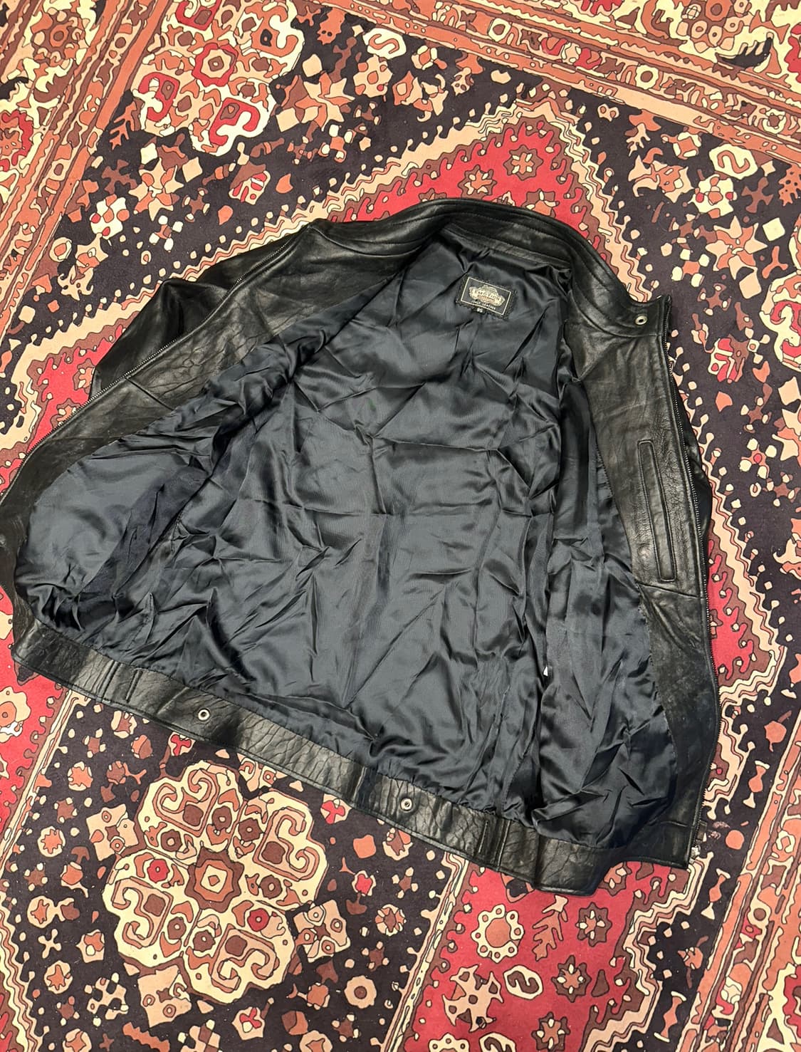 ( M-L ) 바이커자켓 바이커가죽 레더자켓 봄버자켓 가죽자켓 양가죽 상품이미지3