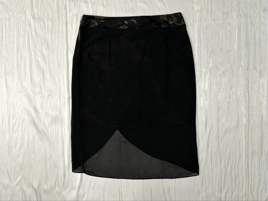 Zip layer mesh Midi Skirt 상품이미지8