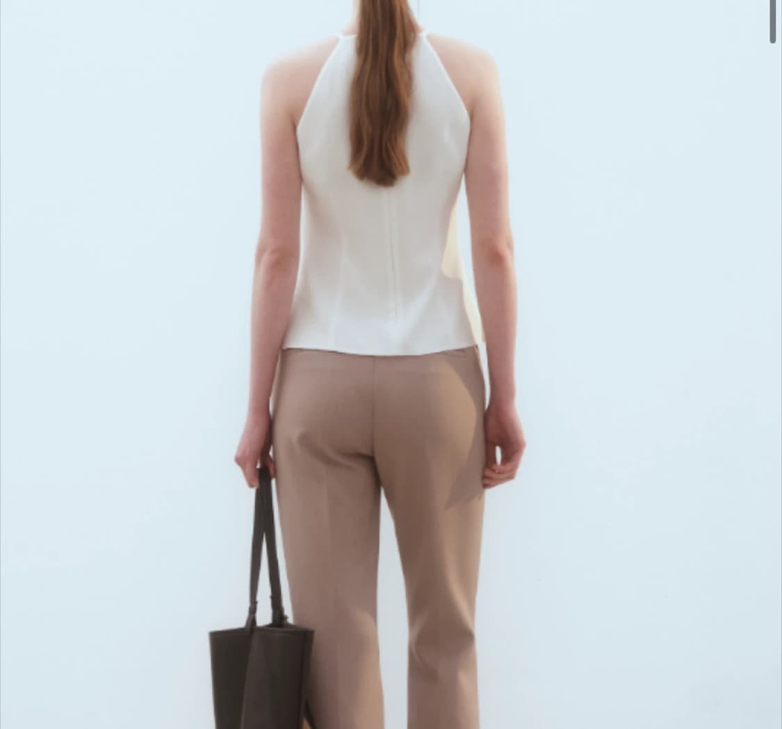 Sie 플라주 홀터넥 슬리브리스 (S/크림) 상품이미지2