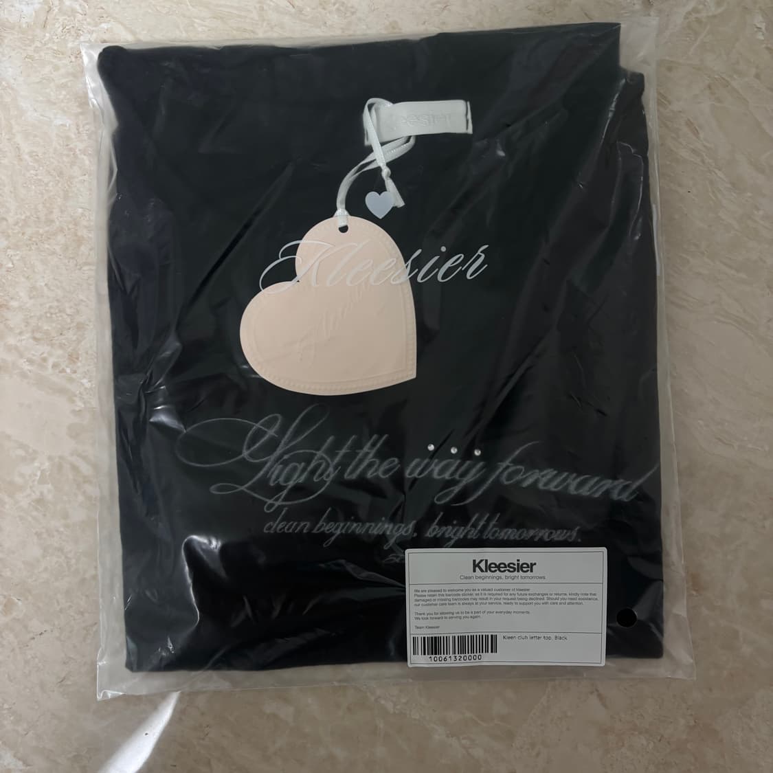 새상품 클리시어 클린 레터 탑  상품이미지2