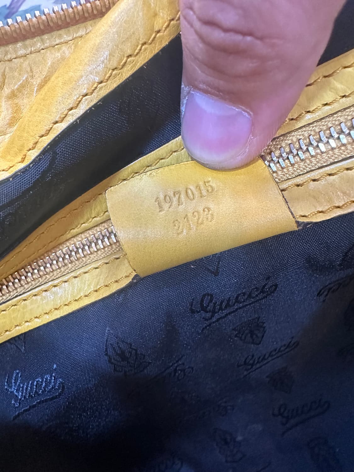 구찌 옐로우 레더 히스테리아 숄더백 상품이미지6