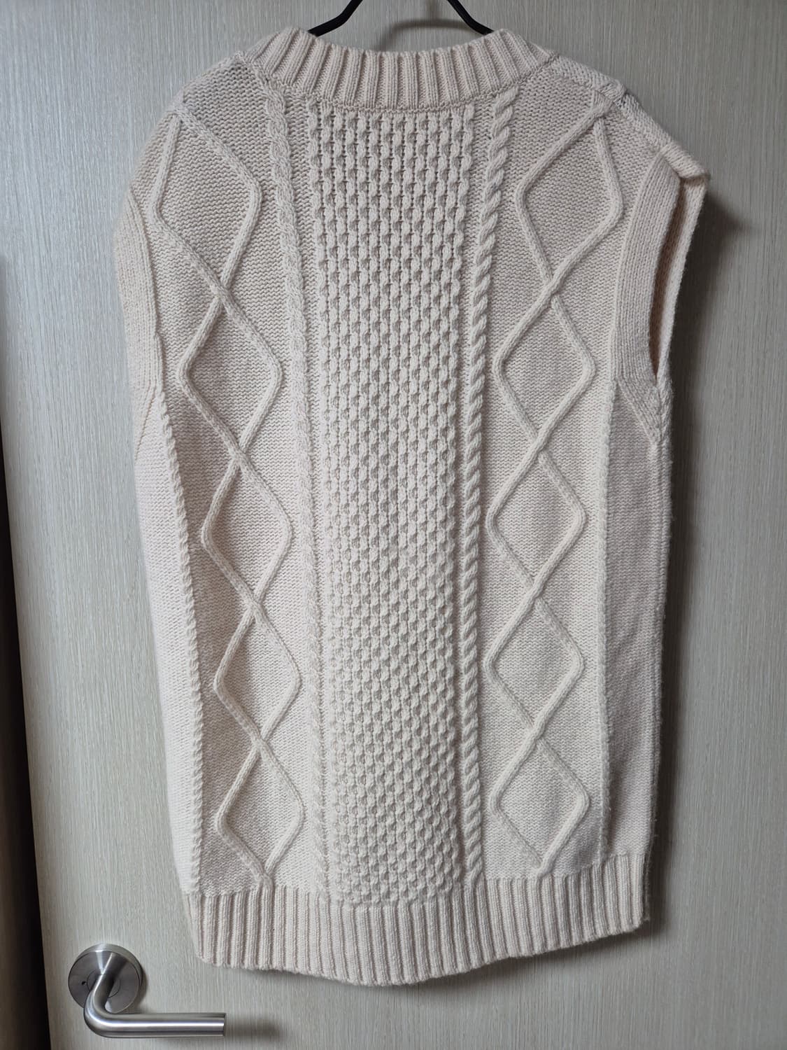 아르켓 케이블 니트 베스트 오버핏 조끼 xs 상품이미지2