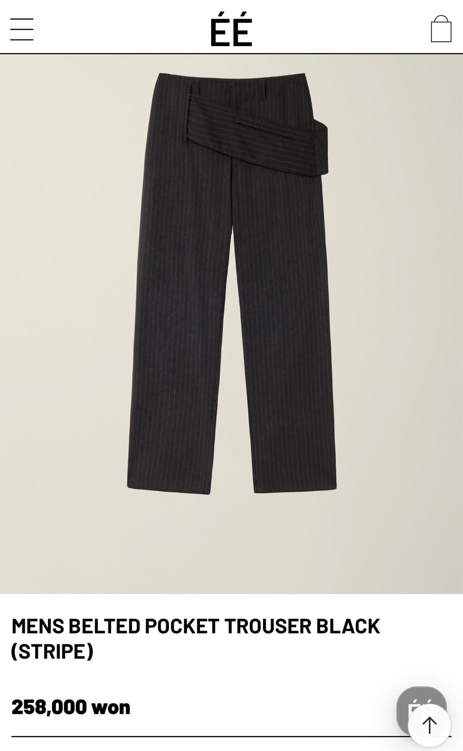 EE 벨티드 트라우저 상품이미지1