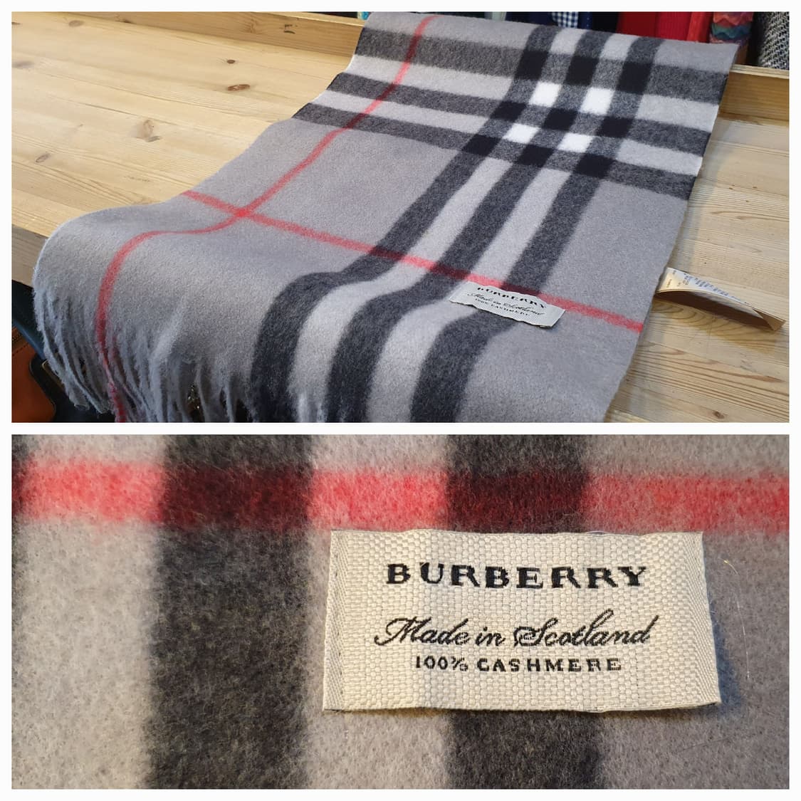 버버리 캐시미어 머플러 상품이미지1