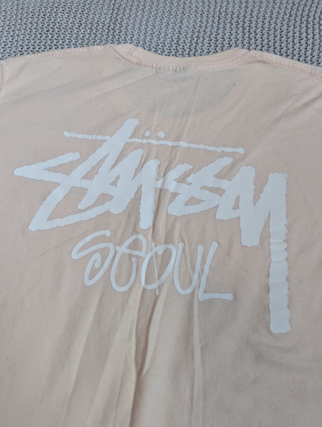 STUSSY 스투시 반팔티 핑크 M 상품이미지5