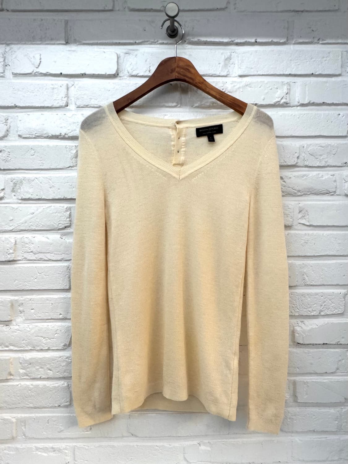 바나나리퍼블릭 아이보리 리버시블 울니트 상품이미지3