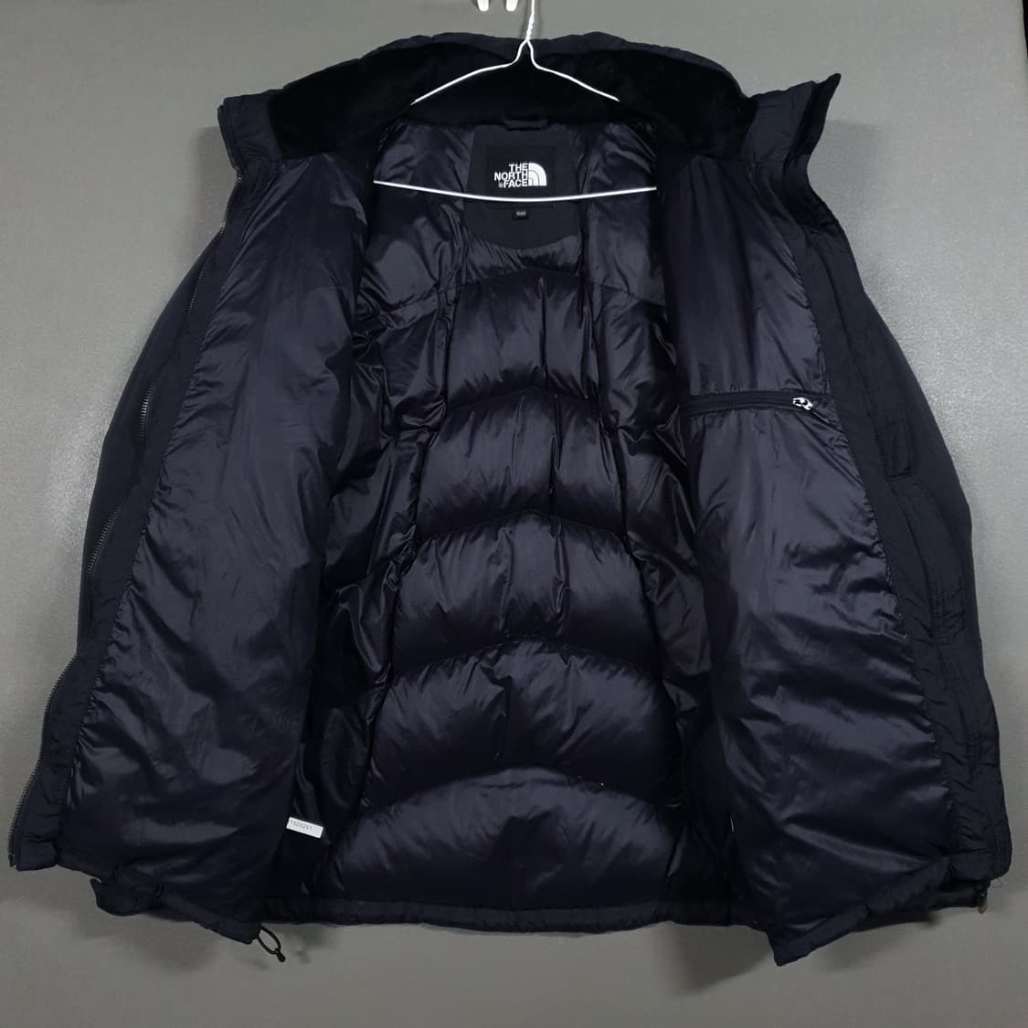 100 (L) 노스페이스 포카라 덕다운 패딩 점퍼 자켓 블랙 상품이미지3