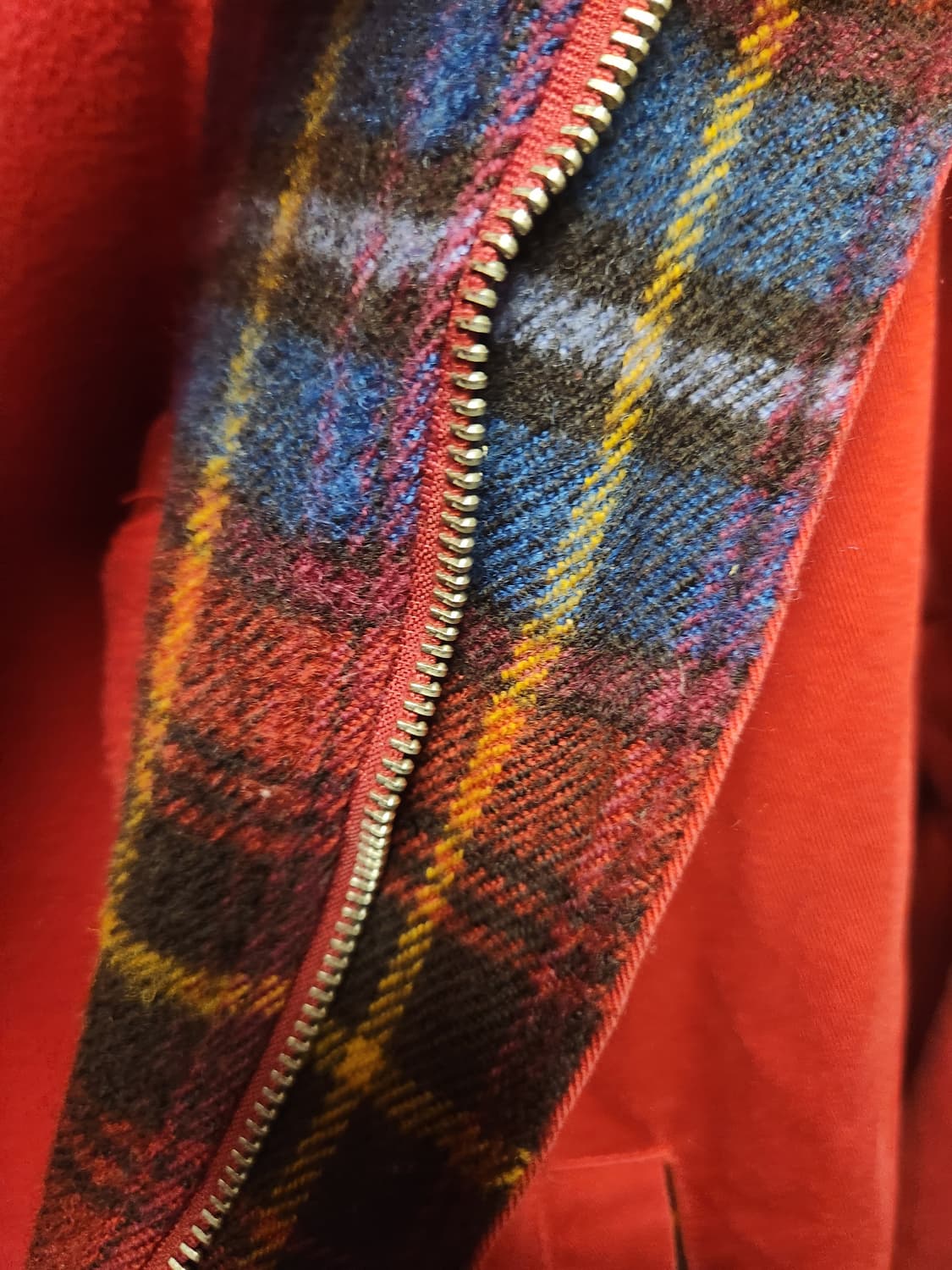 라코스테 90s 빈티지 레드체크 워크 스윙자켓 (실측 M정도) 상품이미지7