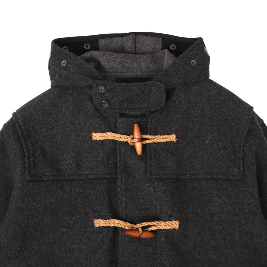 폴로진스 챠콜 울 후디 더플코트 상품이미지2