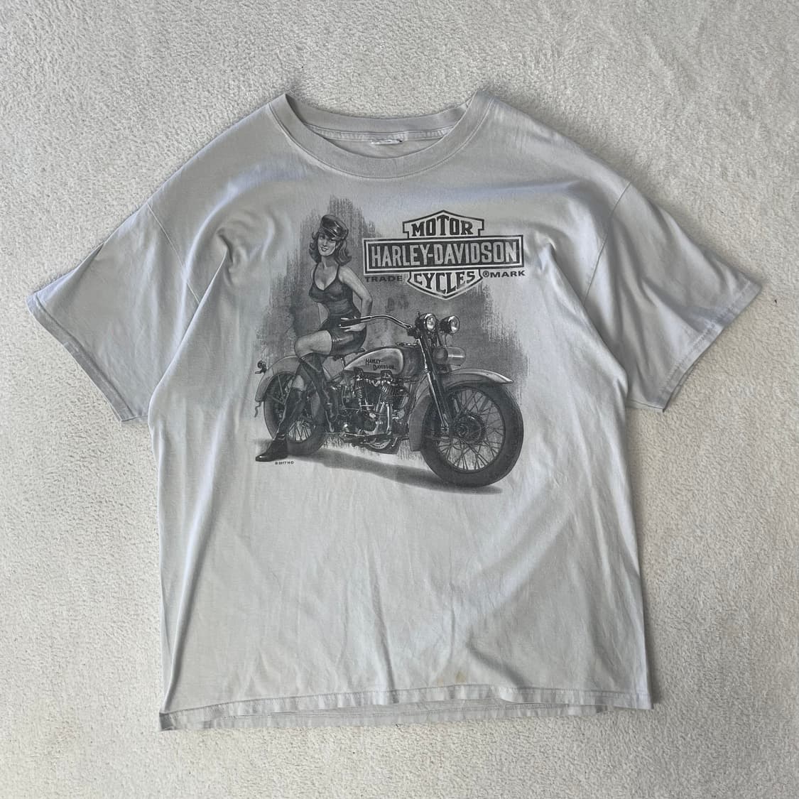 할리데이비슨 핀업걸 반팔티셔츠 상품이미지1