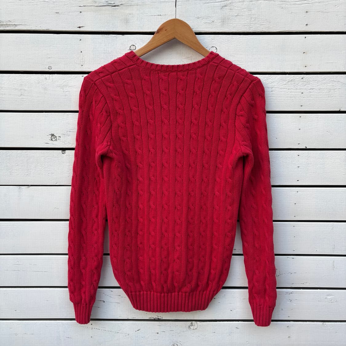 Polo 폴로 케이블 꽈배기 브이넥 니트 상품이미지2