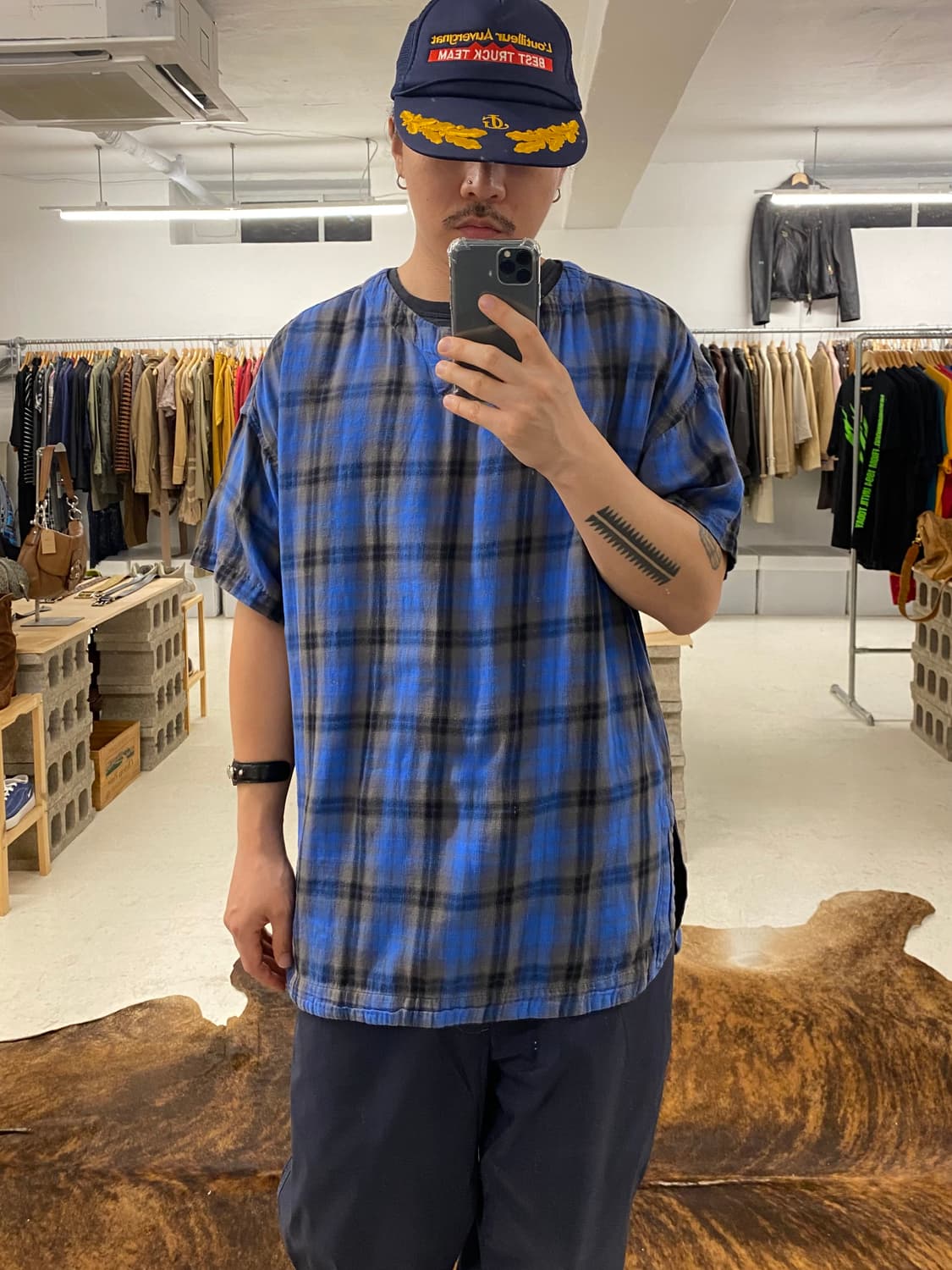 BEAMS check anorak shirts 빔즈 셔츠 아노락 상품이미지1