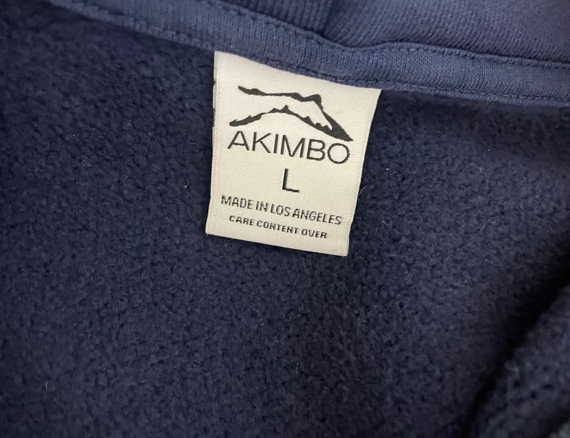 [L] Akimbo club 아킴보 클럽 NY 후드집업 네이비 상품이미지4