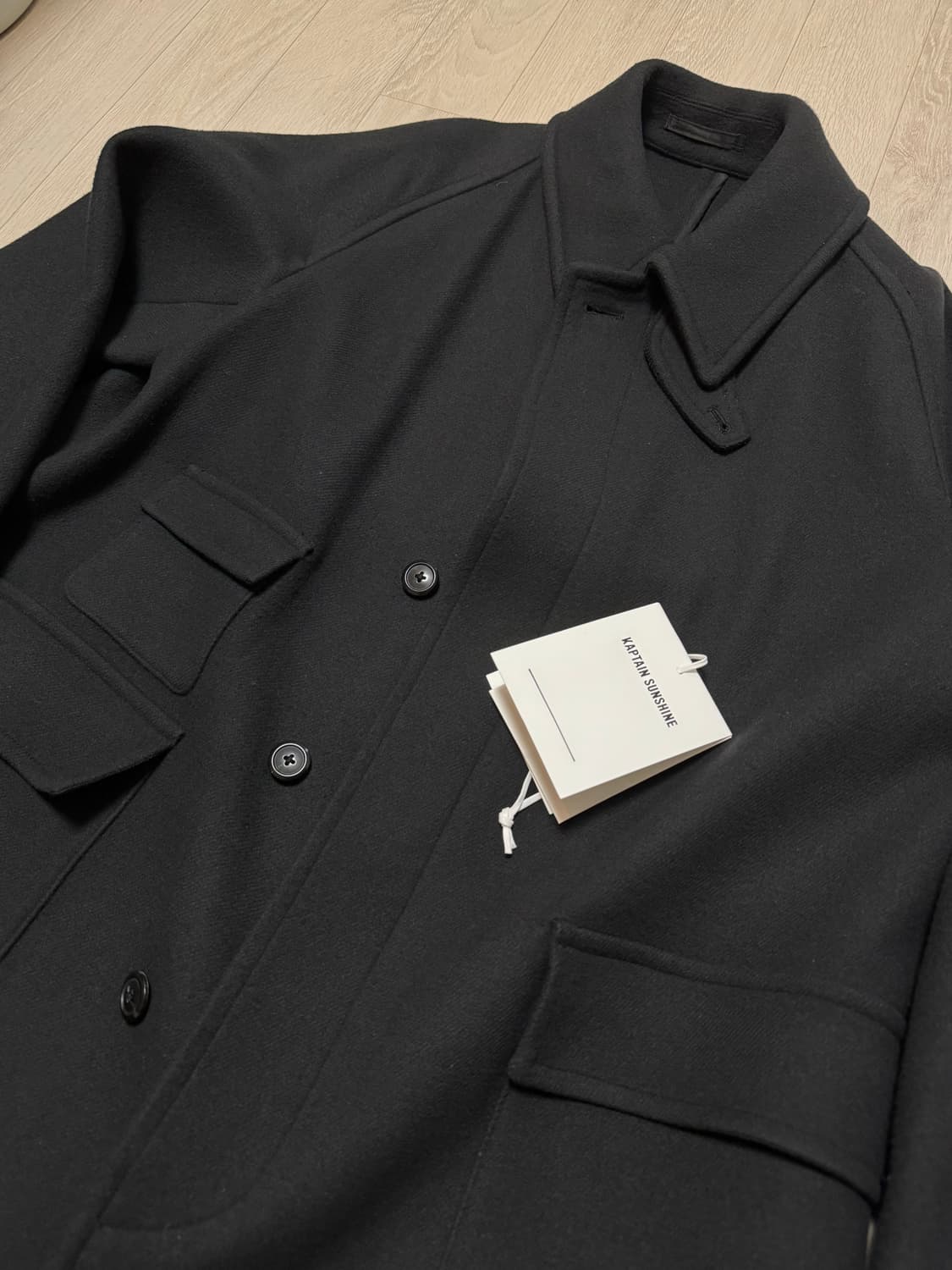 22fw 캡틴선샤인 트레블러 코트 비이커 별주 챠콜 42사이즈 상품이미지2