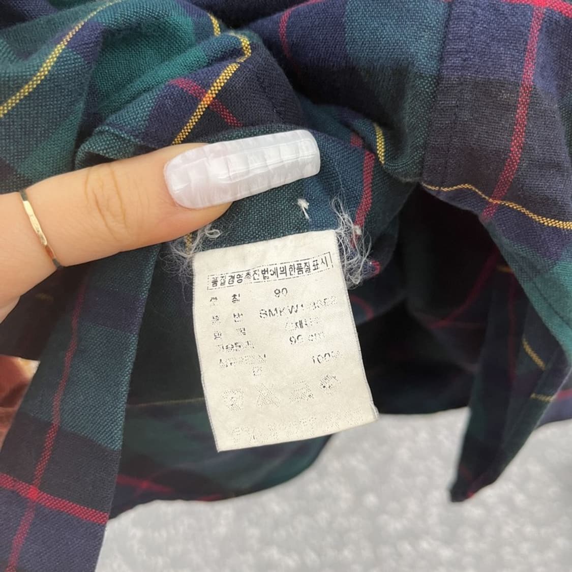 폴로 랄프로렌 컨트리 블레이크 도그패치 타탄체크 셔츠 90 C10702 상품이미지6