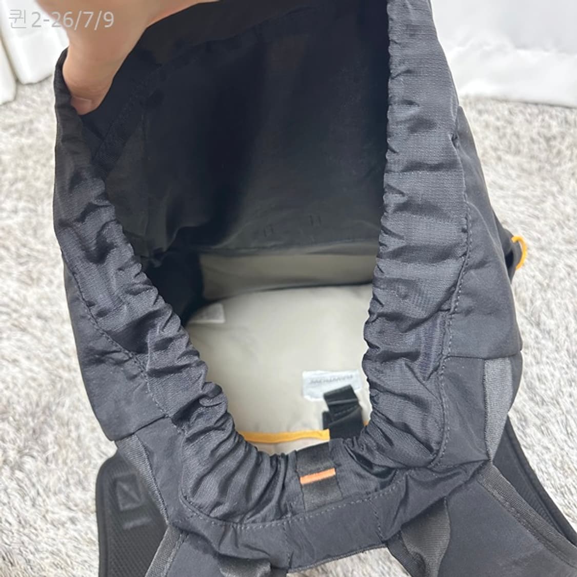 RAWROW 가벼운 나일론 공용 백팩 가방 검정 FREE 상품이미지9