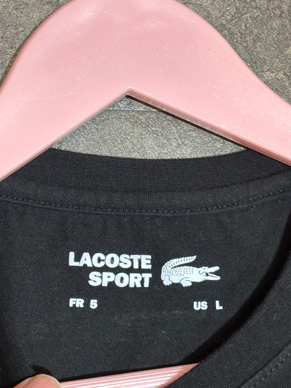 라코스테 반팔 티셔츠 블랙 105사이즈 상품이미지5