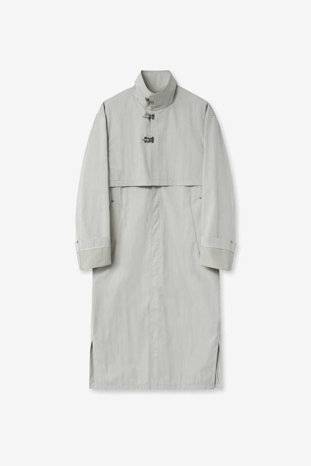 Layered nylon trench coat_Light Beige 상품이미지1