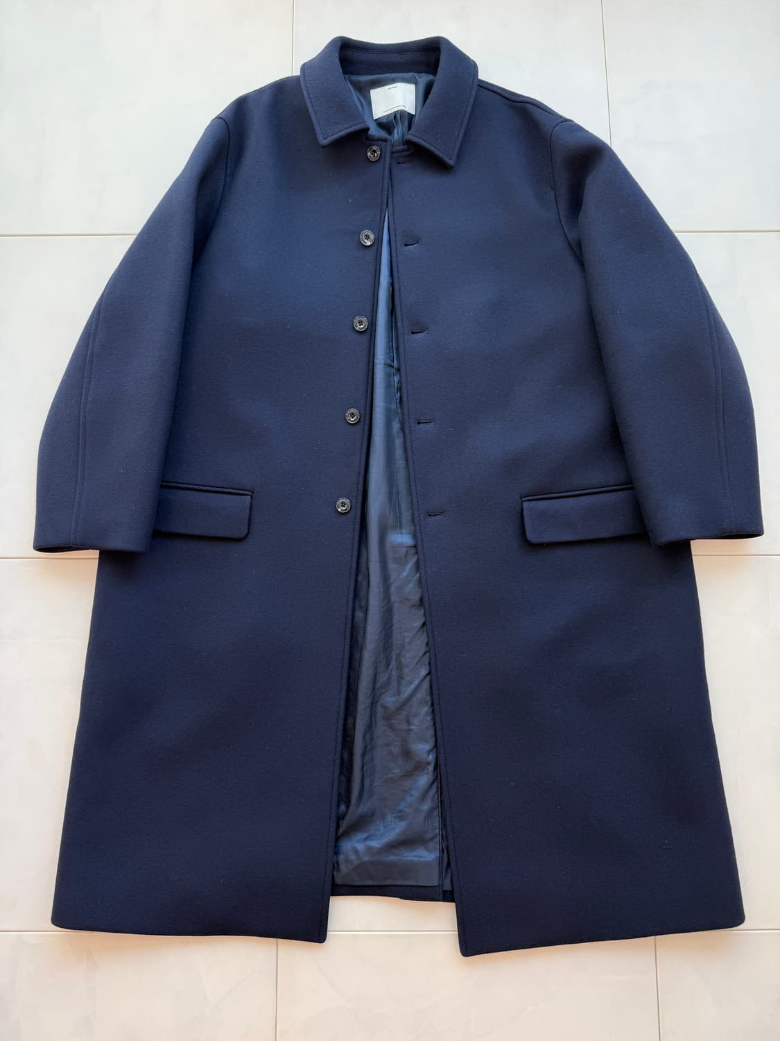 포터리 멜톤울 맥코트 네이비 2(105-110) 상품이미지1