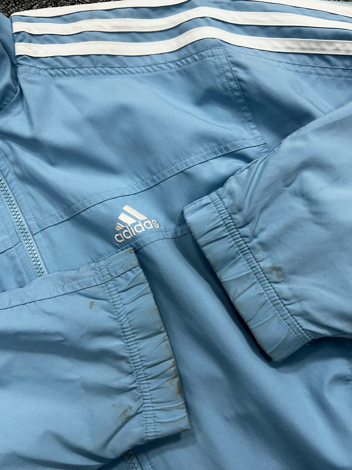 아디다스 00s 스카이블루 트랙탑 바람막이 상품이미지7