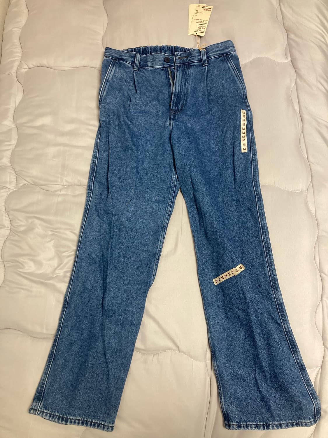 무인양품 데님 워크팬츠 M 새상품 상품이미지3