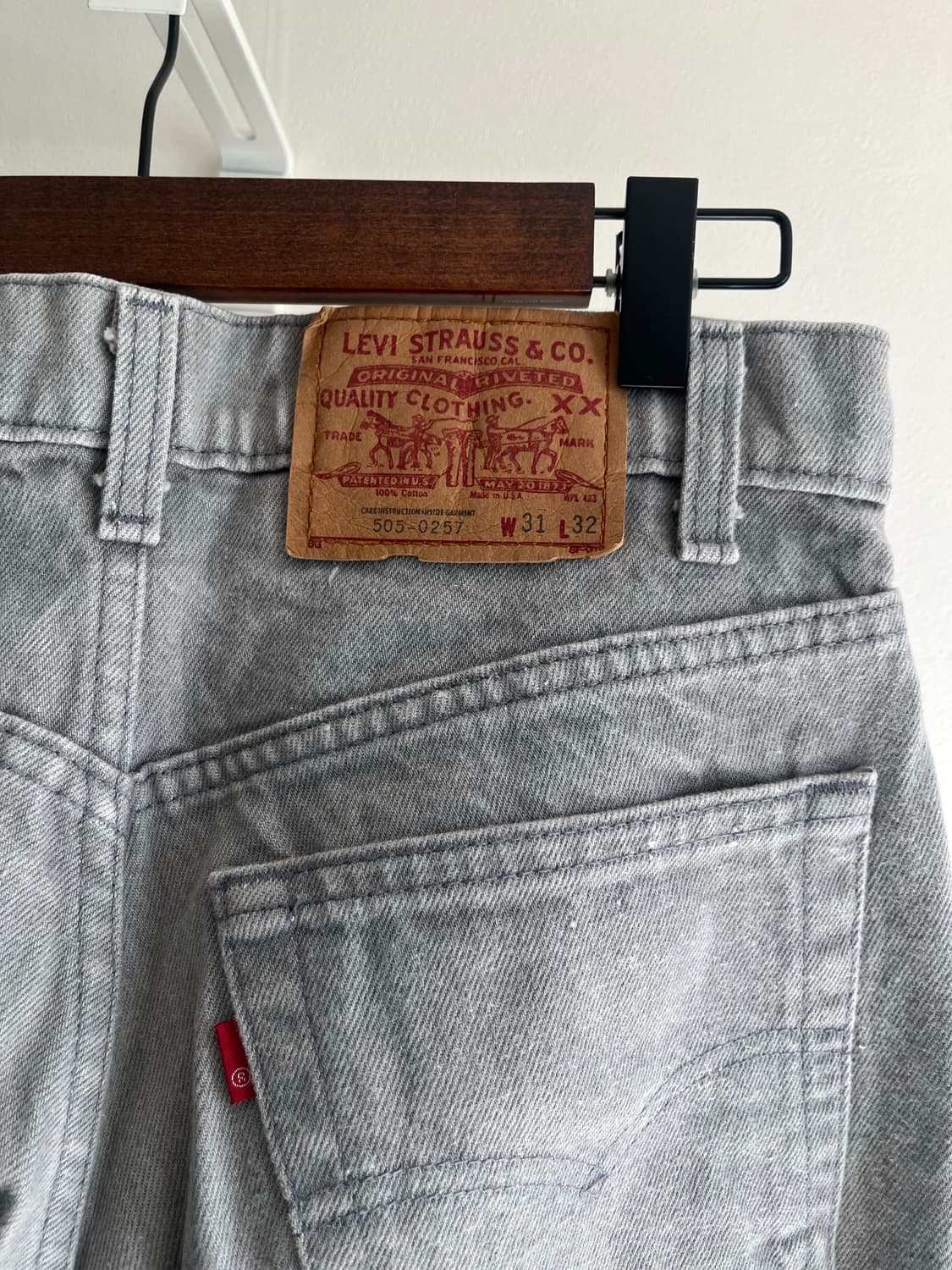 1980s Levi's  505-0257 Grey Jean 상품이미지8