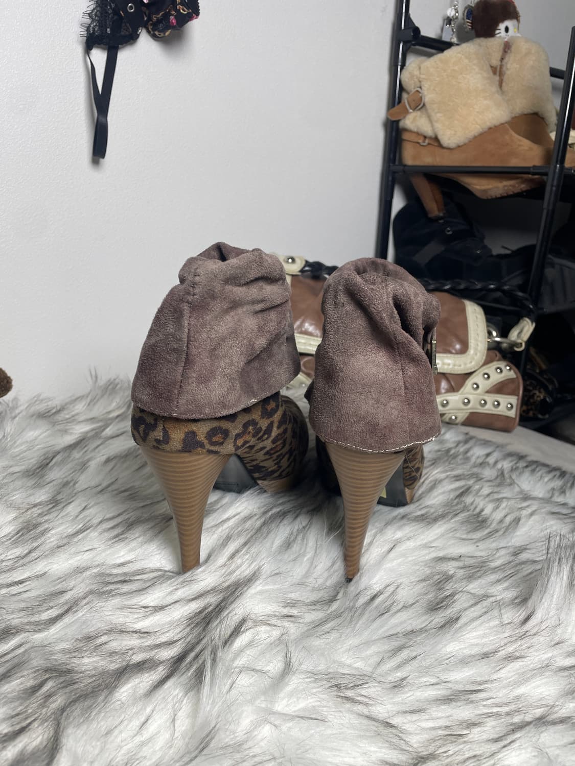 Leopard 호피 가보시 갸루 힐 상품이미지5