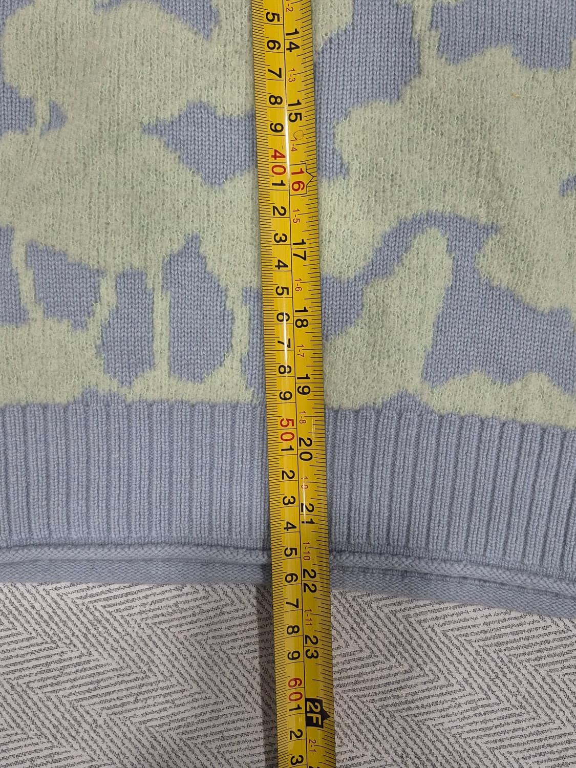 한섬 랑방 플라워 패턴 후드 니트 여성 88사이즈 상품이미지10