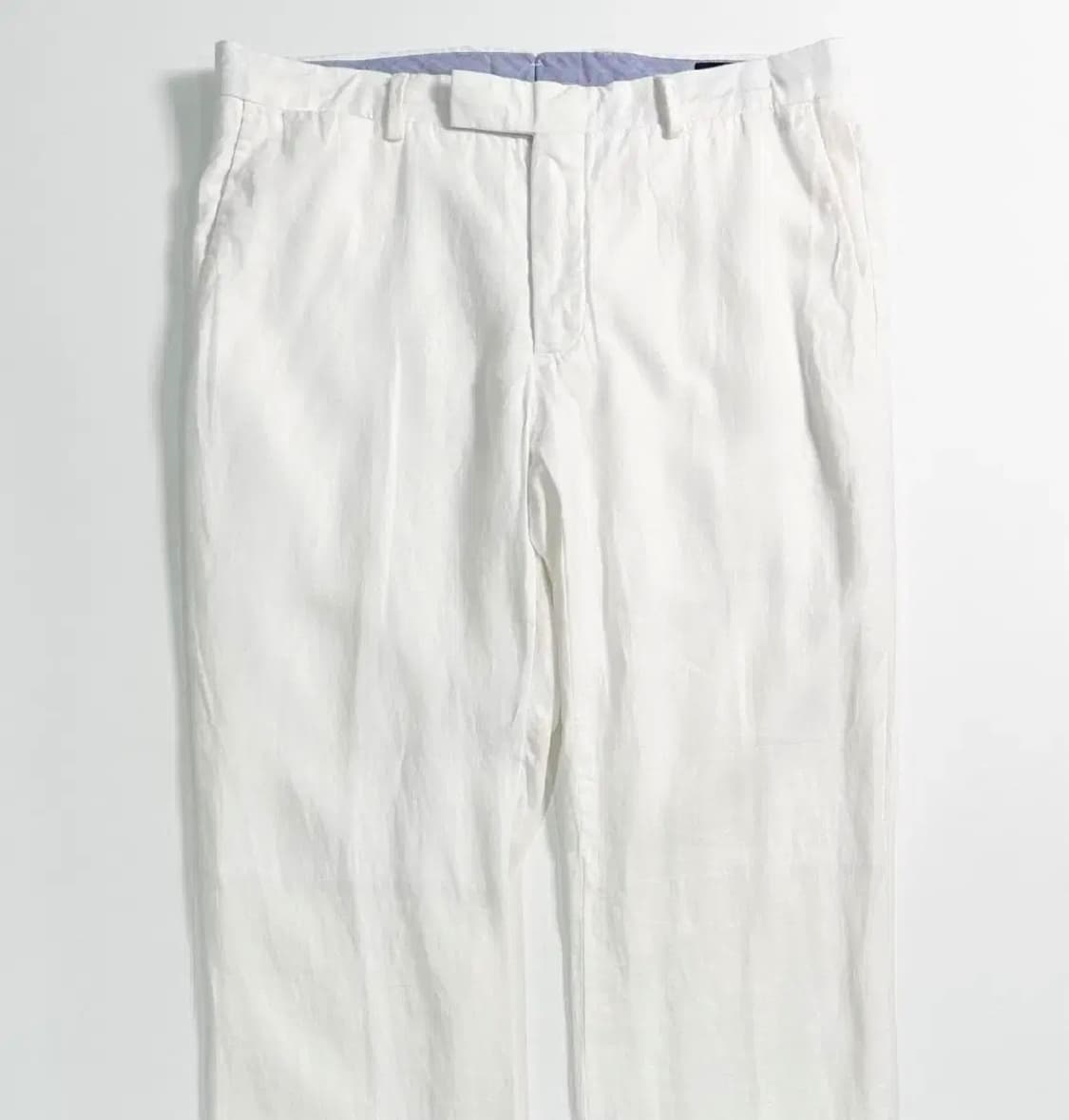 폴로 화이트 린넨 트라우저 팬츠 상품이미지3