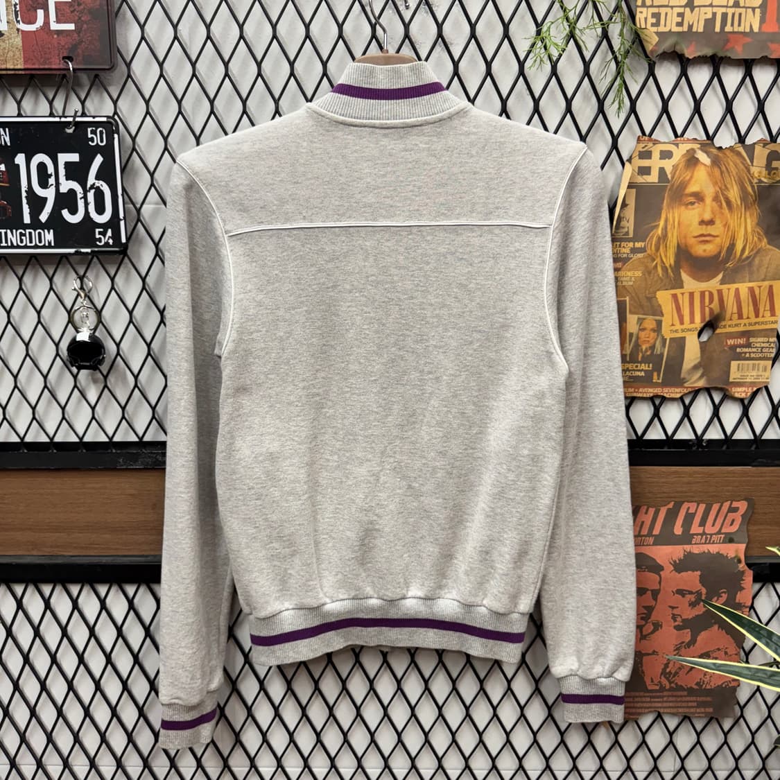 00s 돌체앤가바나 코튼 트랙 자켓 전면 로고 포인트 그레이 상품이미지2