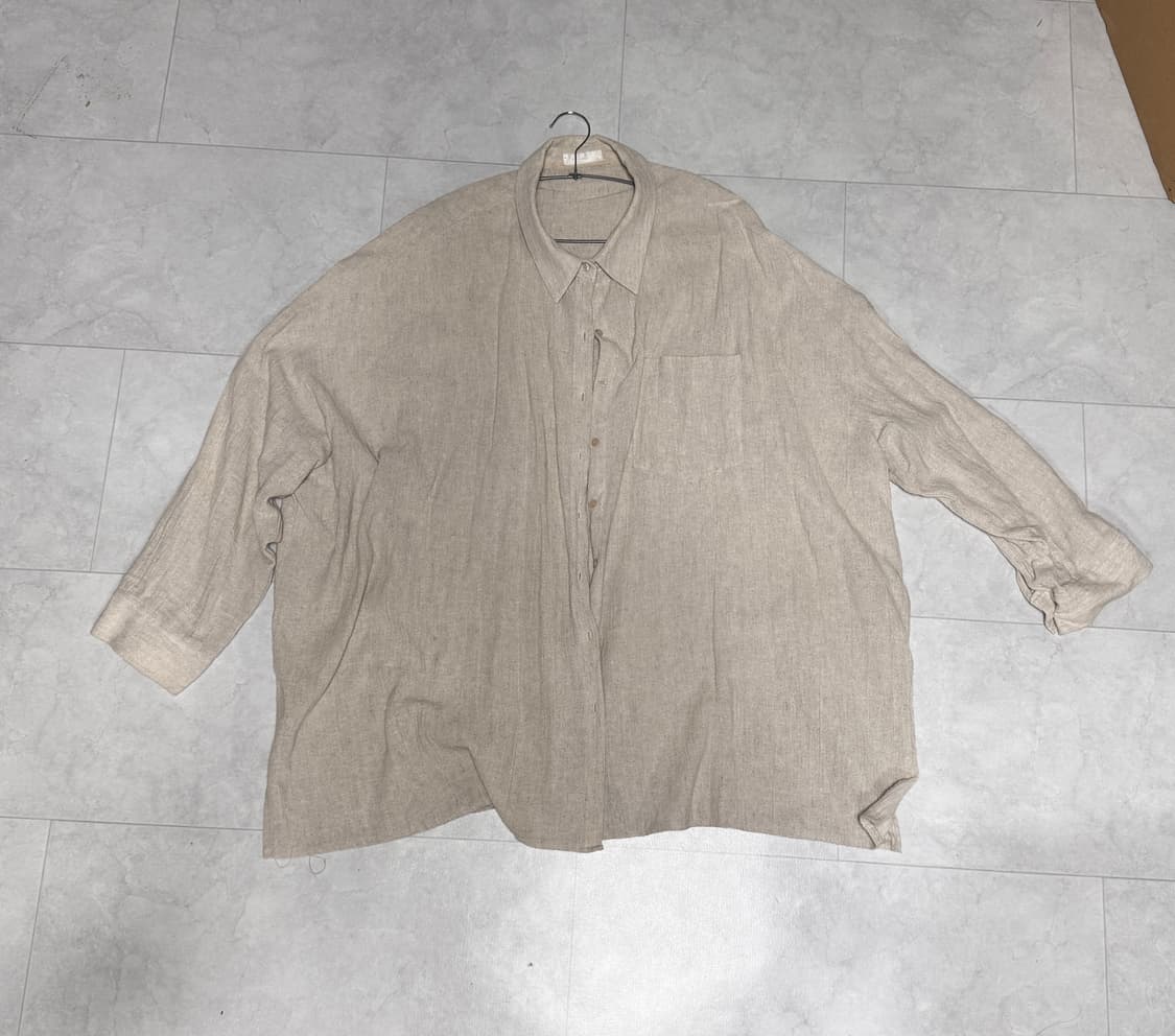 AMU 오버사이즈 린넨셔츠 상품이미지1