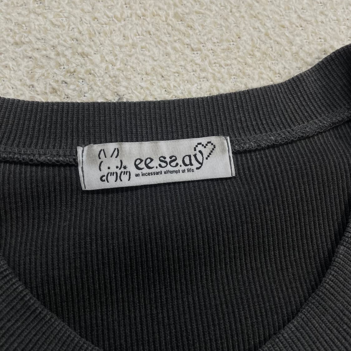 에쎄이 eessay 피그먼트 리본 가디건 상품이미지3