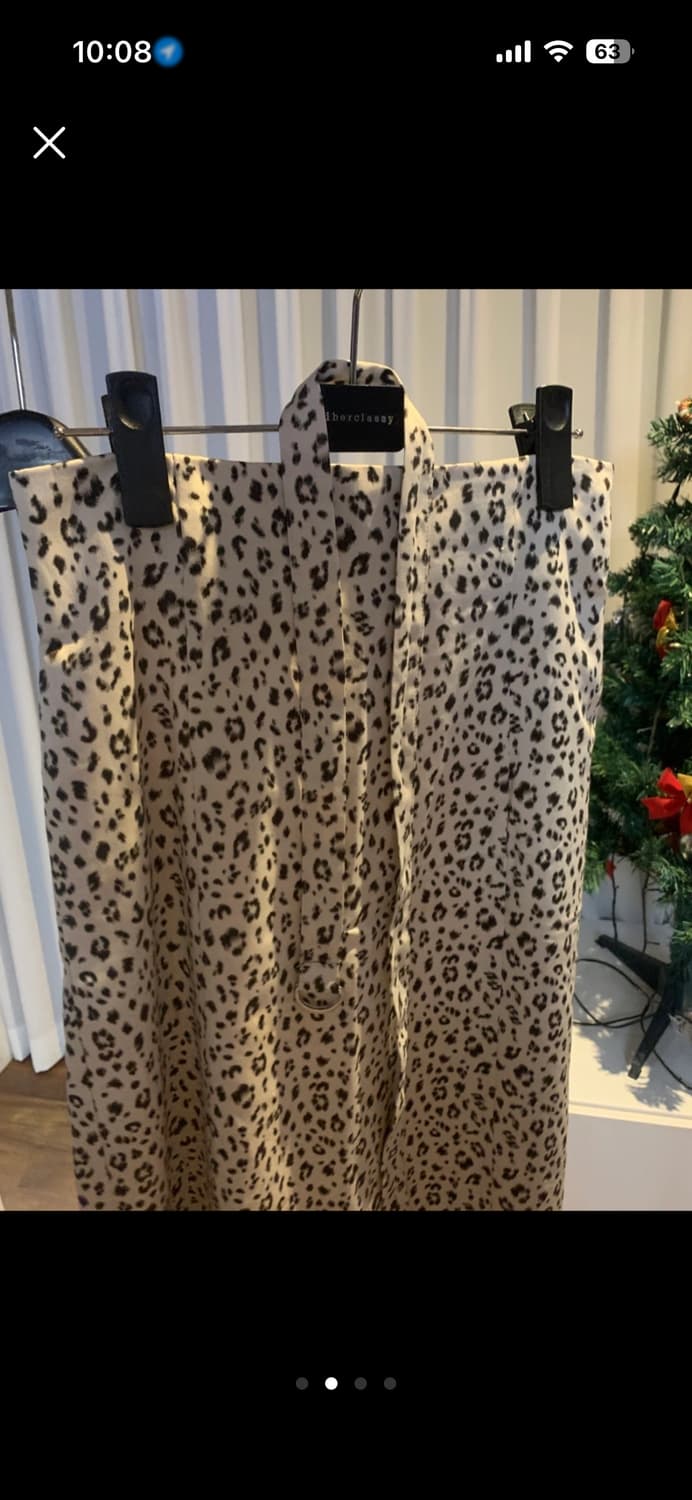 레오파드 롱 스커트+벨트 set 상품이미지2