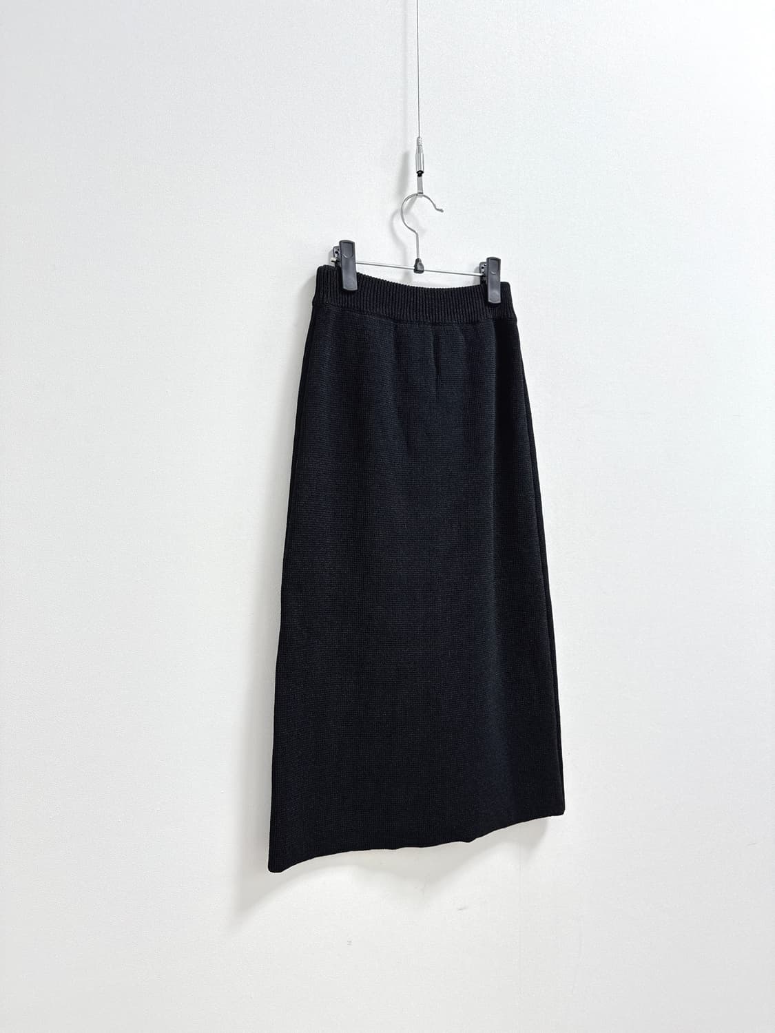 시에 모노 버튼다운 니트 스커트 블랙 상품이미지5