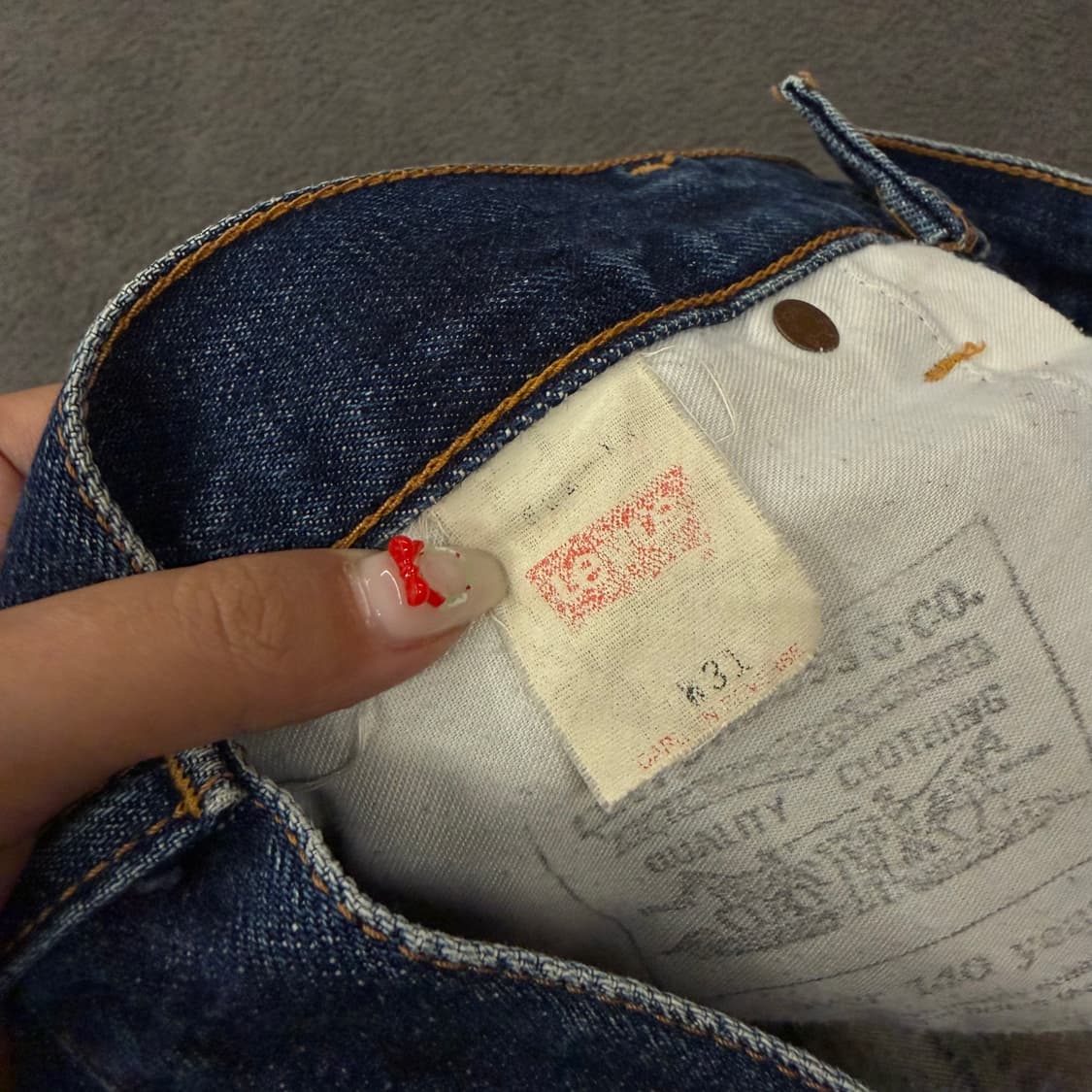 [정품/31X34] 리바이스 502XX 빅E 셀비지 일본판 데님 팬츠 상품이미지6